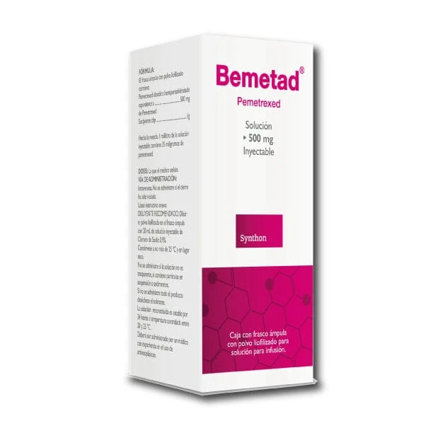 Bemetad 500 mg solucion inyectable - Pemetrexed