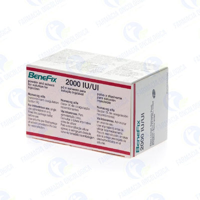 Benefix 2,000 Ui inyectable - Factor lX de coagulacion recombinante