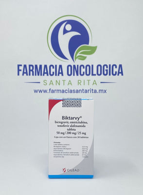 Biktarvy con 30 tabletas - Bictegravir 50mg, Emtricitabina 200mg, Tenofovir 25mg