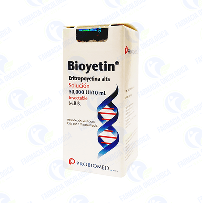 Bioyetin 50,000 ui solucion inyectable - Eritropoyetina humana recombinante
