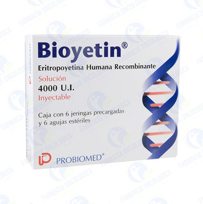 Bioyetin 4,000 ui solucion inyectable - Eritropoyetina alfa