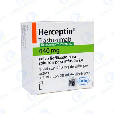 Foto del medicamento Herceptin 440 mg solucion inyectable o Trastuzumab 440 mg solucion iny en venta