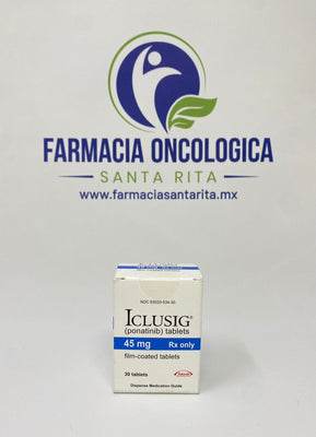 Foto del medicamento Iclusig 45 mg con 30 tabletas o Ponatinib 45 mg con 30 tabletas en venta