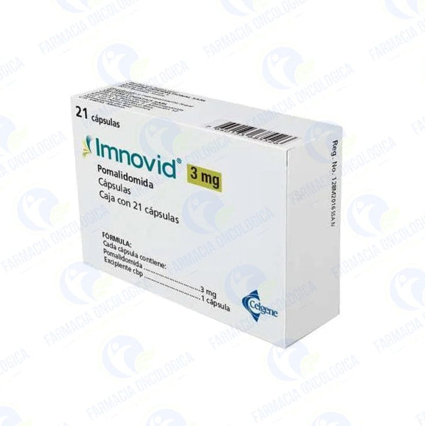 Imnovid 3mg con 21 capsulas en venta o Pomalidomida 3mg con 21 capsulsas en venta
