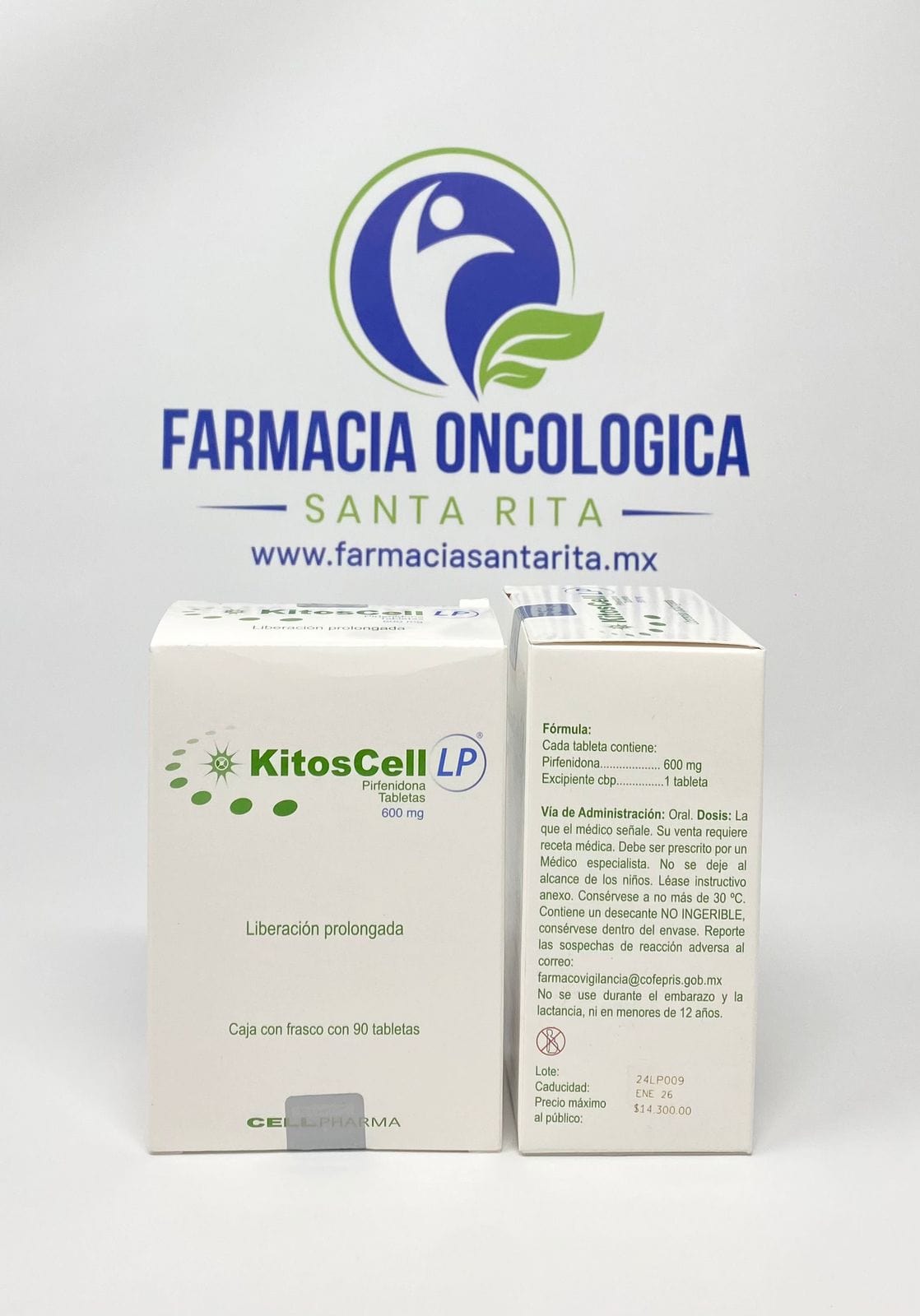 Lp 600 Kitoscell LP 600mg - Pirfenidona – Farmacia Santa Rita