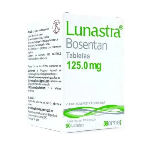 Lunastra 125 mg con 60 tabletas - Bosentan