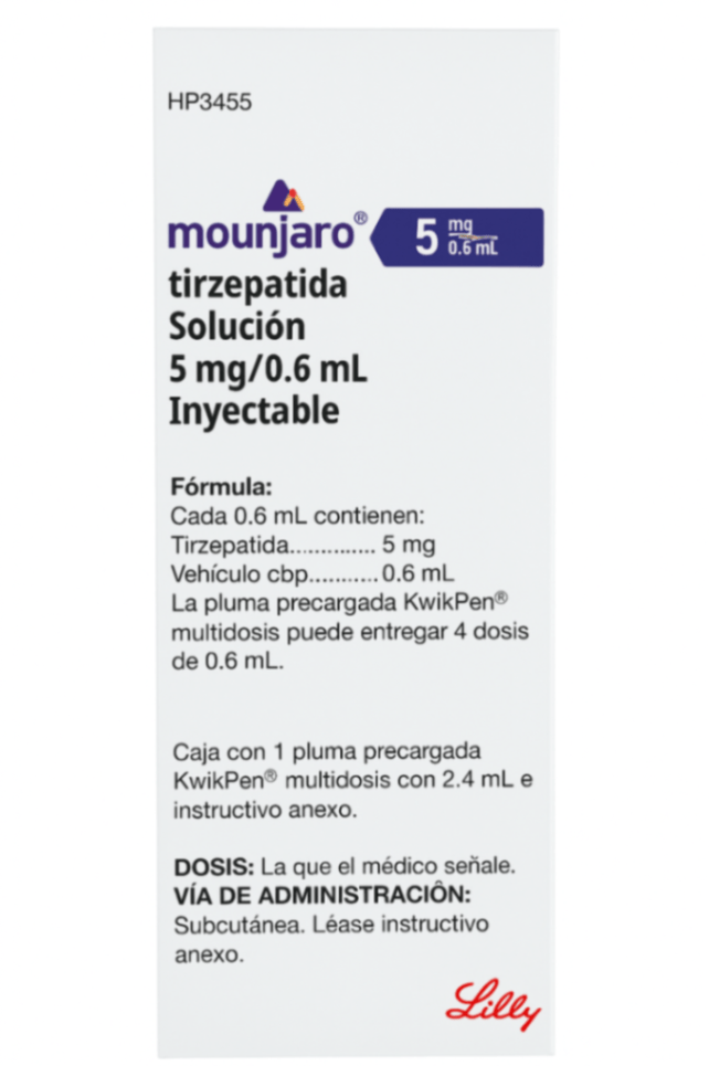 Mounjaro 5mg kwikpen con 4 dosis de 5mg en venta