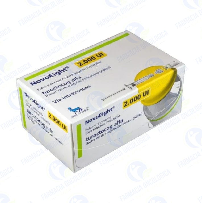 Foto del medicamento NovoEight 2,000 ui inyectable o Turoctocog Alfa 2,000 ui iny en venta