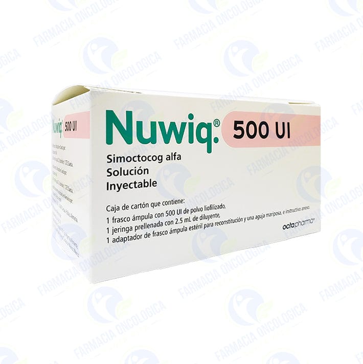 Foto del medicamento Nuwiq 500 ui solucion inyectable o Factor VIII 500 ui solucion iny en venta