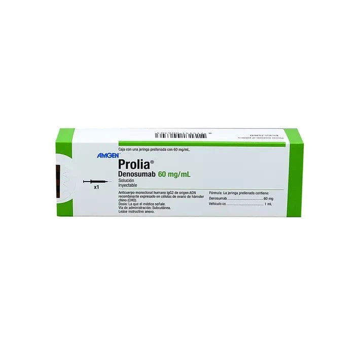 Foto del medicamento Prolia 60 mg solucion inyectable o Denosumab 60 mg solucion iny en venta