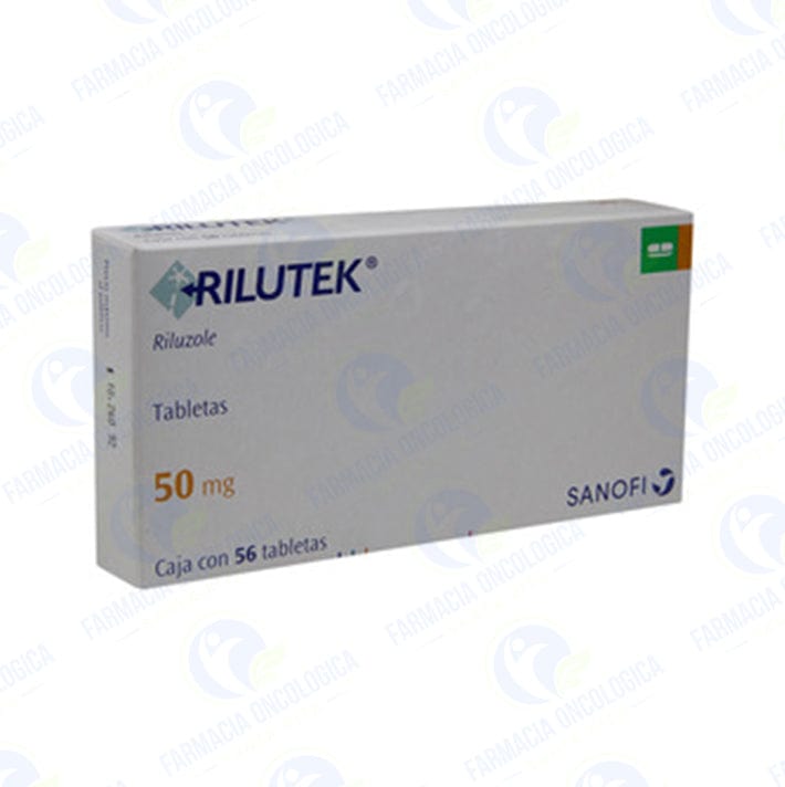 Foto del medicamento Rilutek 50 mg con 56 tabletas o Riluzol 50 mg con 56 tabletas en venta