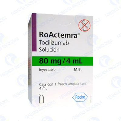 Foto del medicamento RoActemra 80 mg solucion inyectable o Tocilizumab 80 mg solucion iny en venta