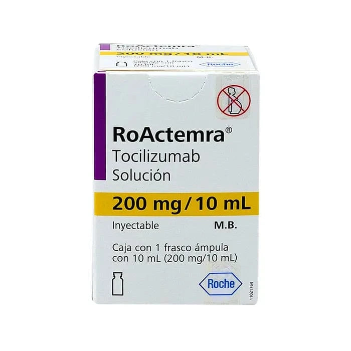 Foto del medicamento RoActemra 200 mg solucion inyectable o Tocilizumab 200 mg solucion iny en venta