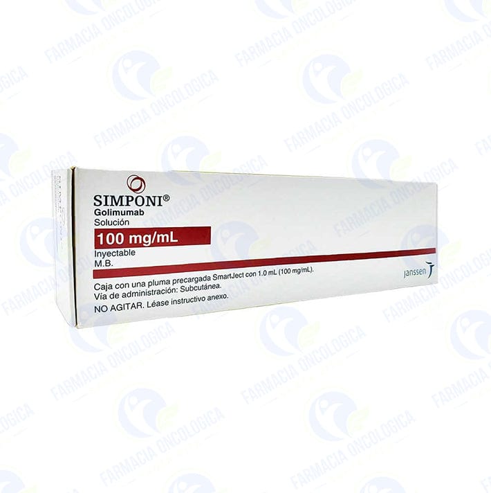 Foto del medicamento Simponi 100 mg solucion inyectable o Golimumab 100 mg solucion iny en venta