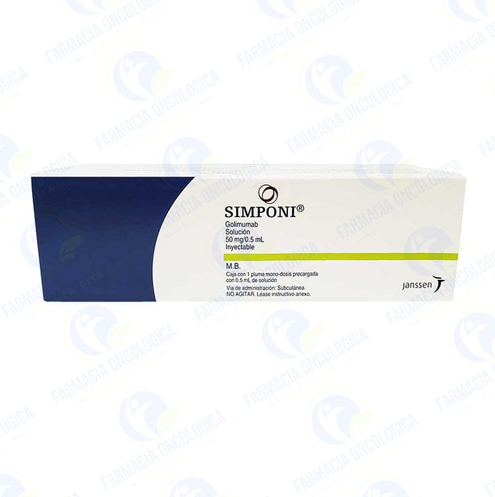 Foto del medicamento Simponi 50 mg solucion inyectable o Golimumab 50 mg solucion iny en venta