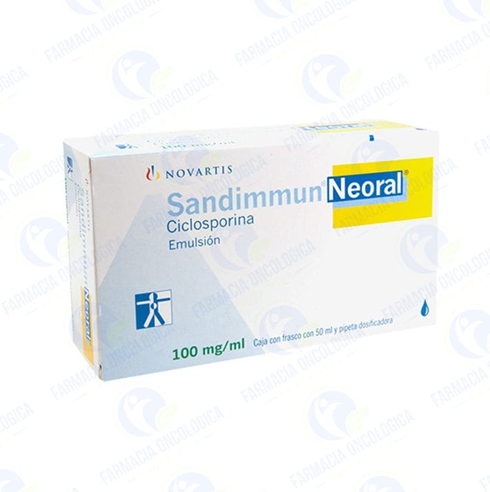 Foto del medicamento Sandimmun Neoral 5 g / 100 mL emulsion inyectable o Ciclosporina en venta