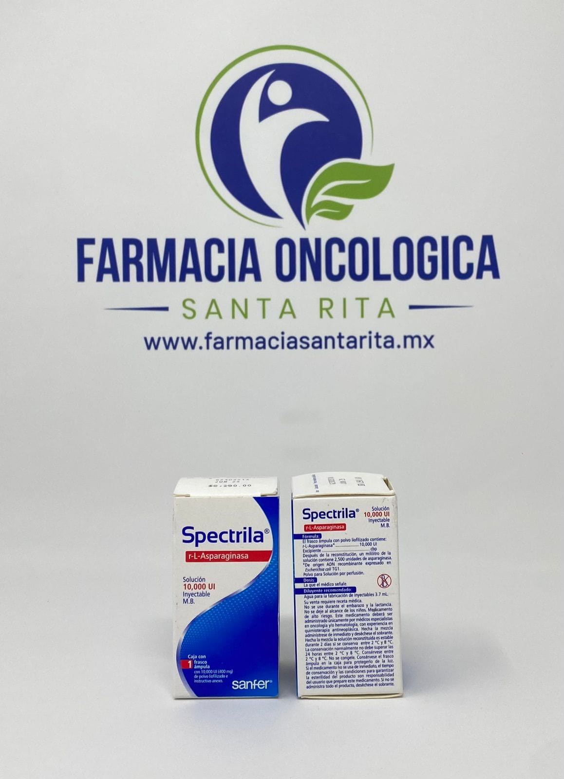 Foto del medicamento Spectrila 10,000 ui solucion inyectable o r-L Asparaginasa 10,000 ui en venta