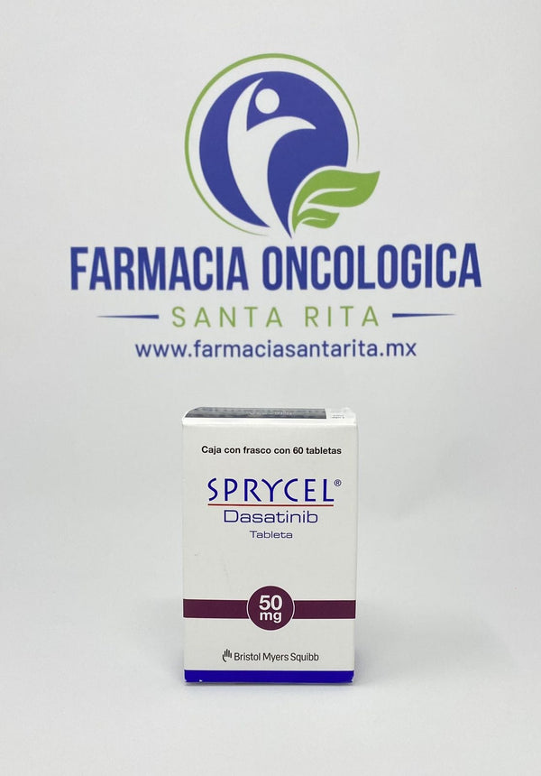 Foto del medicamento Sprycel 50 mg con 60 tabletas o Dasatinib 50 mg con 60 tabletas en venta