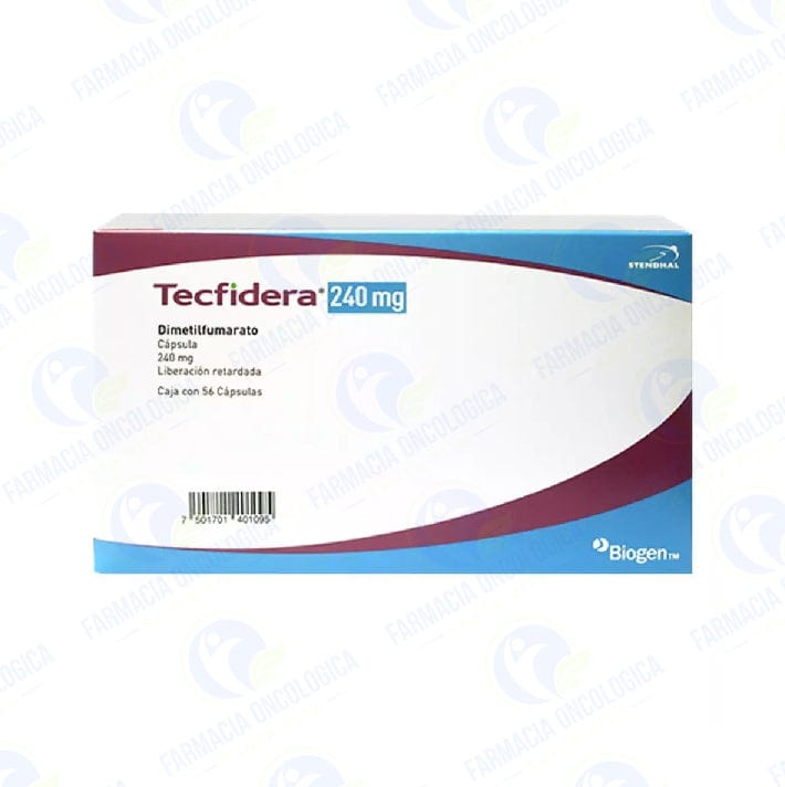 Foto del medicamento Tecfidera 240 mg con 56 capsulas o Dimetilfumarato 240 mg con 56 cap en venta