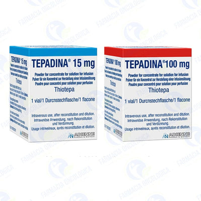 Foto del medicamento Tepadina 100 mg inyectable o Tiotepa / Thiotepa 100 mg inyectable en venta