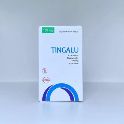 Foto del medicamento Tingalu 100 mg inyectable o Azacitidina 100 mg inyectable en venta