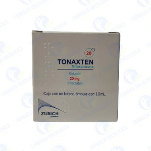Foto del medicamento Tonaxten 20 mg solucion inyectable o Mitoxantrona 20 mg solucion iny en venta