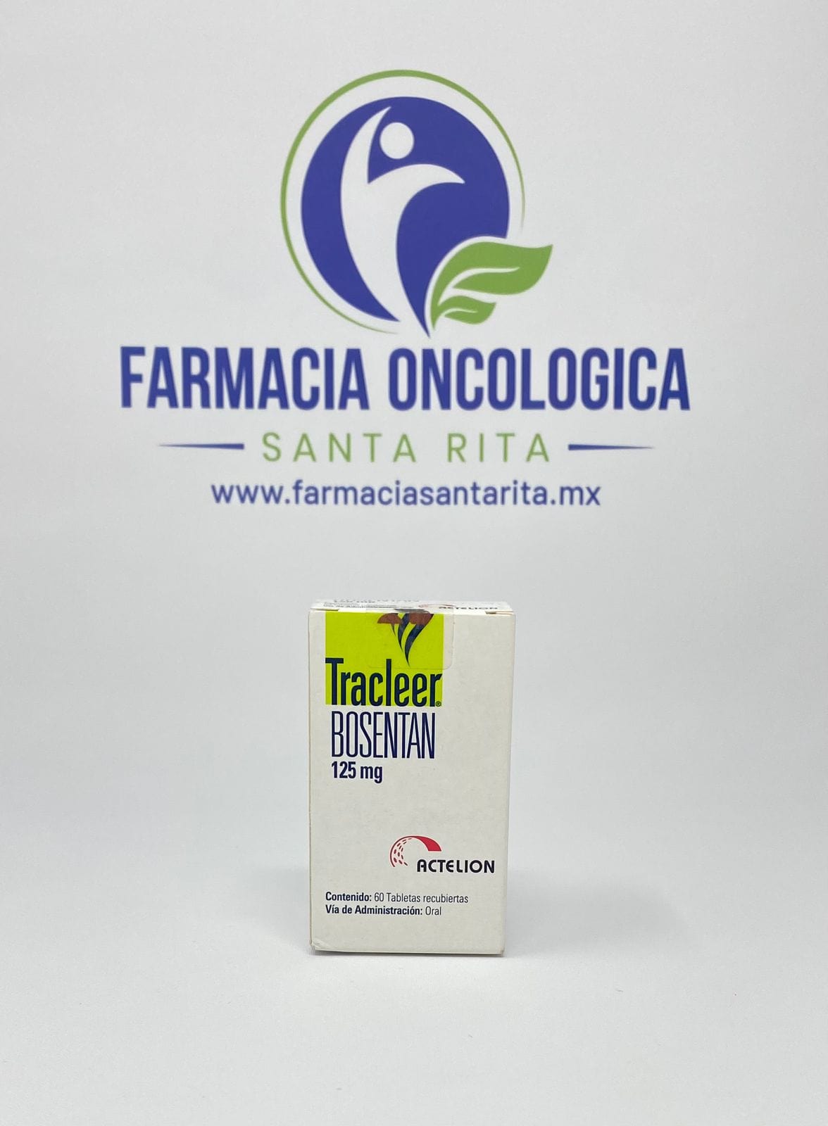 Foto del medicamento Tracleer 125 mg con 60 tabletas o Bosentan 125 mg con 60 tabletas en venta