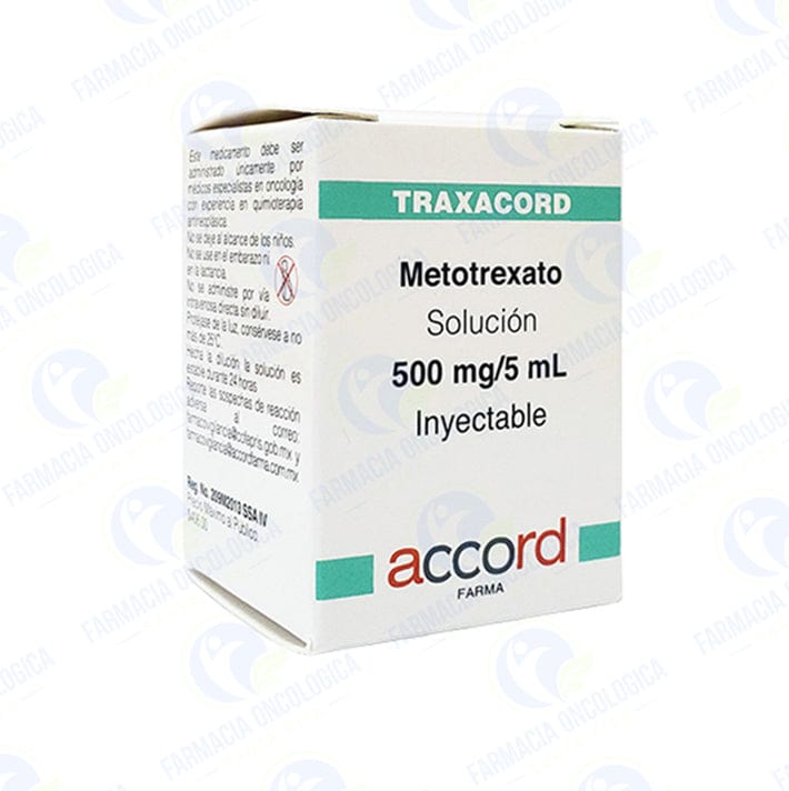 Foto del medicamento Traxacord 500 mg solucion inyectable o Metotrexato 500 mg solucion iny en venta