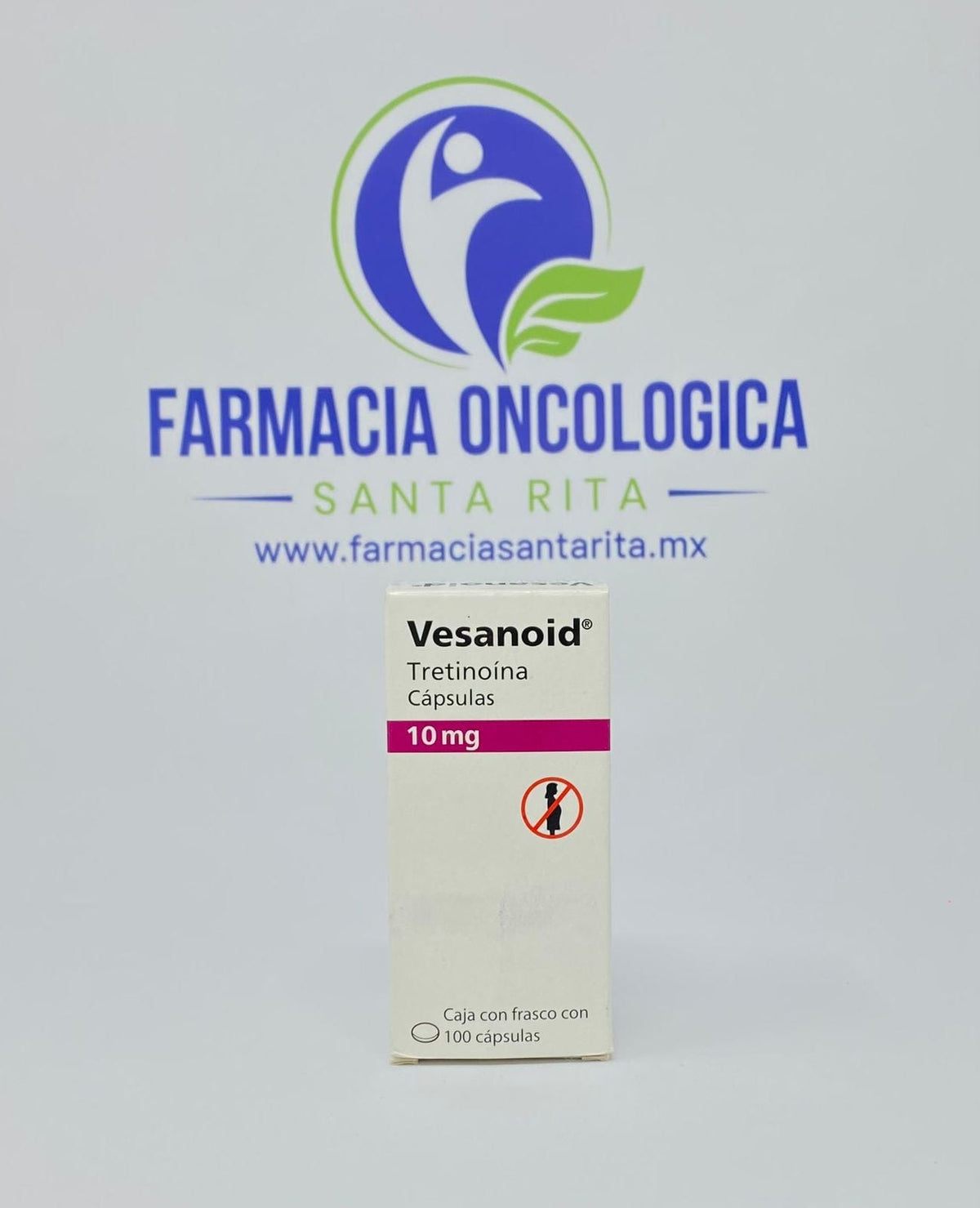 Foto del medicamento Vesanoid 10 mg con 100 capsulas o Tretinoina 10 mg con 100 capsulas en venta