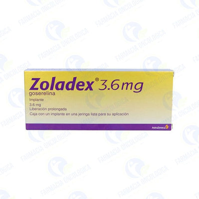 Foto del medicamento Zoladex 3.6 mg implante jeringa prellenada o Goserelina 3.6 mg en venta