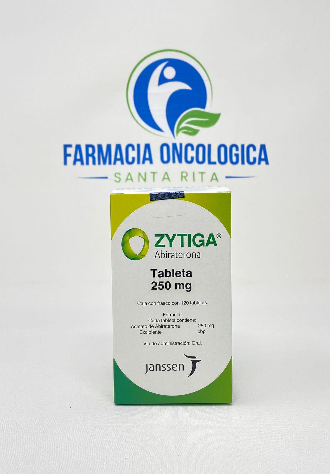 Foto del medicamento Zytiga 250 mg con 120 tabletas o Abiraterona 250 mg con 120 tabletas en venta