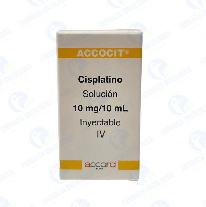 Foto del medicamento Accocit 10 mg solucion inyectable o Cisplatino 10 mg solucion inyectable en venta