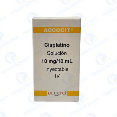 Accocit 10 mg solucion inyectable - Cisplatino