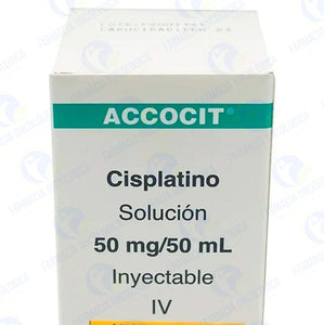 Foto del medicamento Accocit 50 mg solucion inyectable o Cisplatino 50 mg solucion inyectable en venta