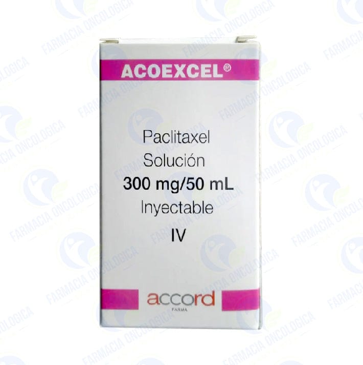 Foto del medicamento Acoexcel 300 mg solucion inyectable o Paclitaxel 300 mg solucion iny en venta