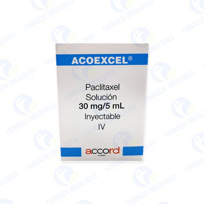 Foto del medicamento Acoexcel 30 mg solucion inyectable o Paclitaxel 30 mg solucion iny en venta