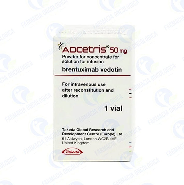 Foto del medicamento Adcetris 50 mg inyectable o Brentuximab Vedotin 50 mg inyectable en venta