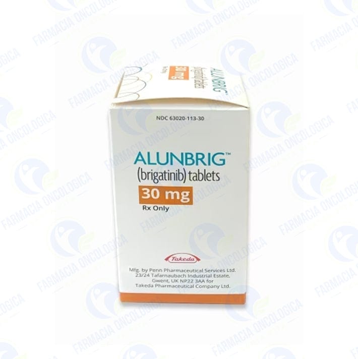 Foto del medicamento Alunbrig 30 mg con 30 tabletas o Brigatinib 30 mg con 30 tabletas en venta