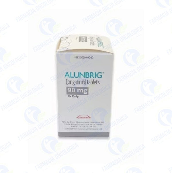 Foto del medicamento Alunbrig 90 mg con 30 tabletas o Brigatinib 90 mg con 30 tabletas en venta