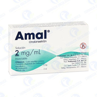 Amal 4 mg/ 2 mL solucion inyectable - Ondansetron