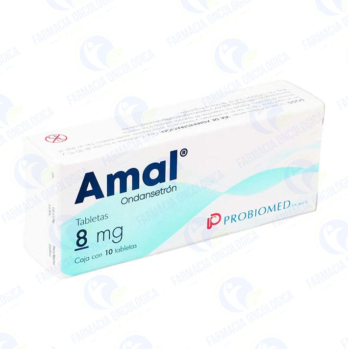 Foto del medicamento Amal 8 mg con 10 tabletas o Ondansetron 8 mg con 10 tabletas en venta