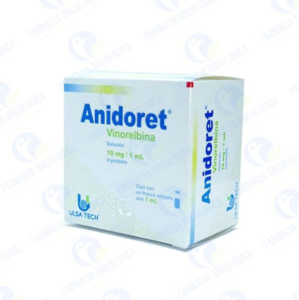 Foto del medicamento Anidoret 10 mg solucion inyectable o Vinorelbina 10 mg solucion inyectable en venta