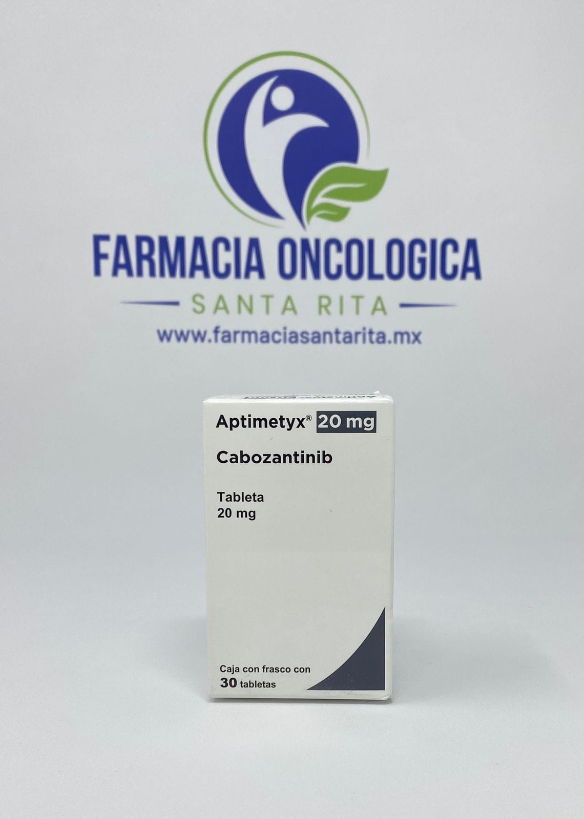 Foto del medicamento Aptimetyx 20 mg con 30 tabletas o Cabozantinib 20 mg con 30 tabletas en venta