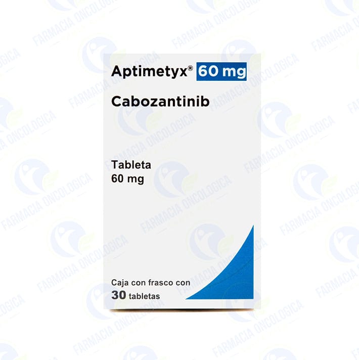 Foto del medicamento Aptimetyx 60 mg con 30 tabletas o Cabozantinib 60 mg con 30 tabletas en venta