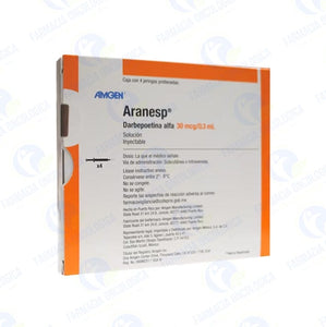 Aranesp 30 mcg solucion inyectable - Darbepoetina Alfa