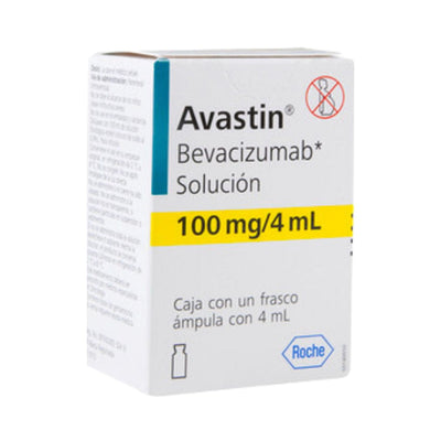Foto del medicamento Avastin 100 mg solucion inyectable o Bevacizumab 100 mg solucion inyectable en venta