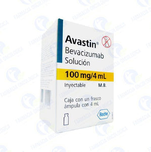 Foto del medicamento Avastin 100 mg solucion inyectable o Bevacizumab 100 mg solucion inyectable en venta