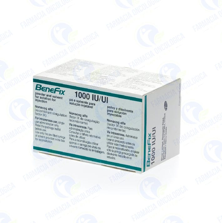 Foto del medicamento Benefix 1,000 ui inyectable o Factor lX de coagulacion recombinante en venta