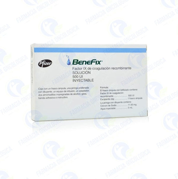 Foto del medicamento Benefix 500 Ui inyectable o Factor lX de coagulacion recombinante en venta