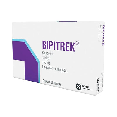 Bipitrek 150mg con 30 tabletas en venta o Bupropion 150mg con 30 tabletas en venta